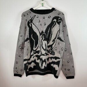 Vintage Italian Wool Blend Penguin Sweater Small
